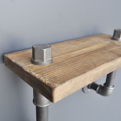 Wall shelf BORURAF 30x55 cm spruce