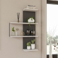 Wall shelf CAMBEL 96x64 cm white/anthracite