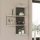 Wall shelf CAMBEL 96x64 cm white/anthracite
