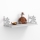 Wall shelf CICEK 25x72 cm white