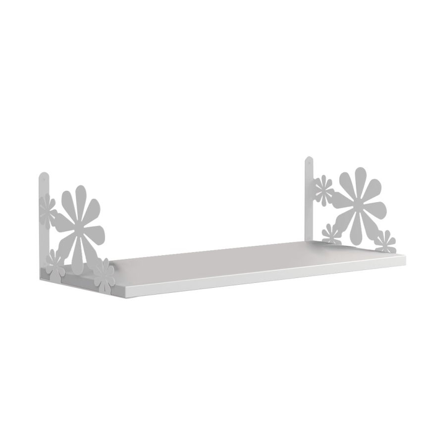 Wall shelf CICEK 25x72 cm white
