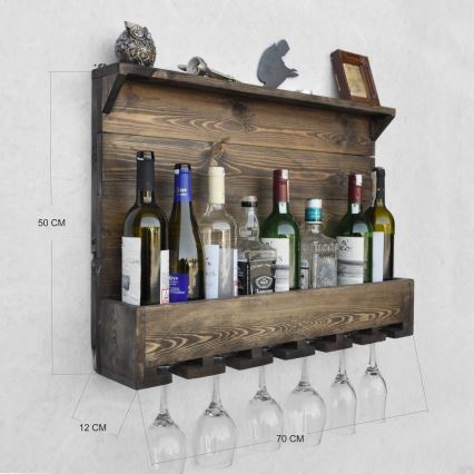 Wall shelf ICKI 50x70 cm spruce