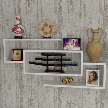 Wall shelf JANISON 48x103 cm white