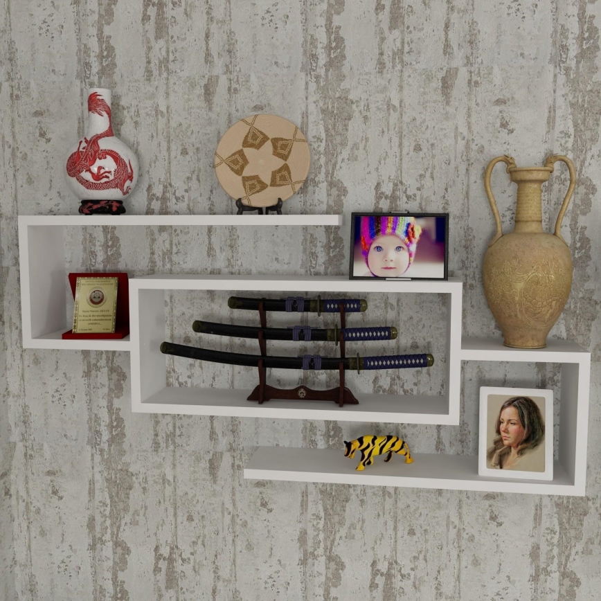 Wall shelf JANISON 48x103 cm white