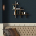 Wall shelf JUKE 80x81,8 cm brown