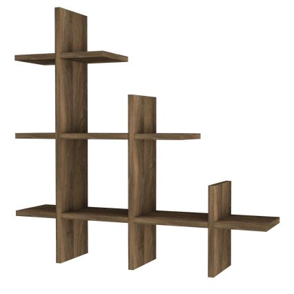 Wall shelf JUKE 80x81,8 cm brown