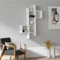 Wall shelf KENO 125x78,6 cm white