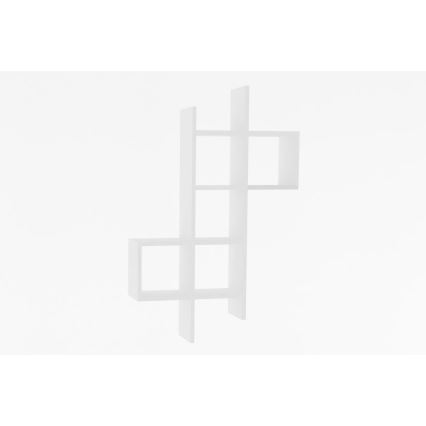 Wall shelf KENO 125x78,6 cm white