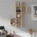 Wall shelf KENO 125x79 cm brown
