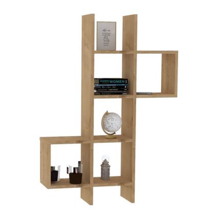 Wall shelf KENO 125x79 cm brown