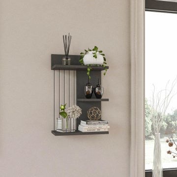Wall shelf KINIK 60x40 cm anthracite
