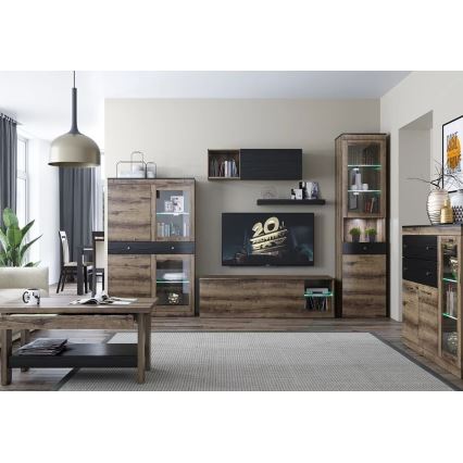 Wall shelf LANDU 6x80 cm monastery oak