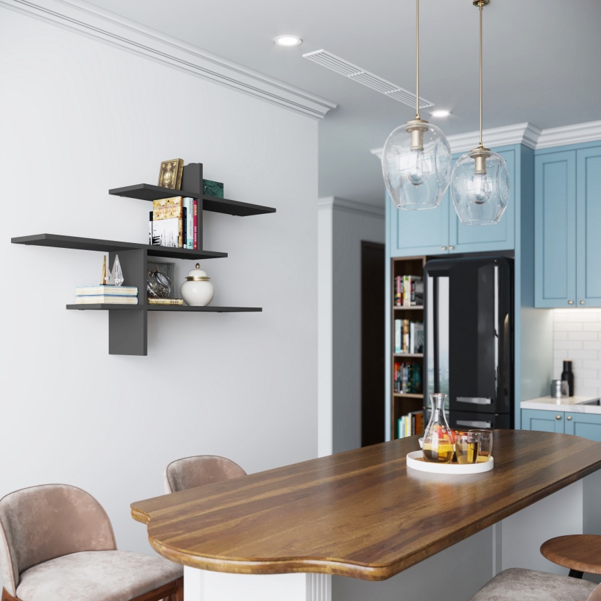 Wall shelf LEO 80,5x123 cm anthracite