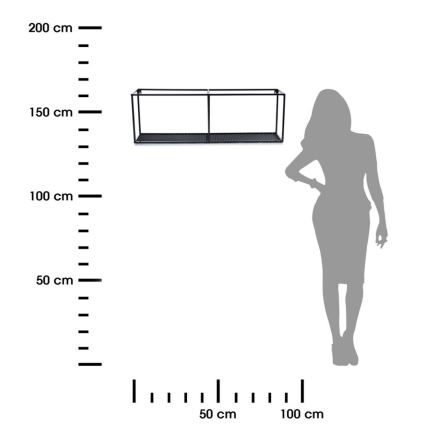 Wall shelf LOFT 30x90 cm
