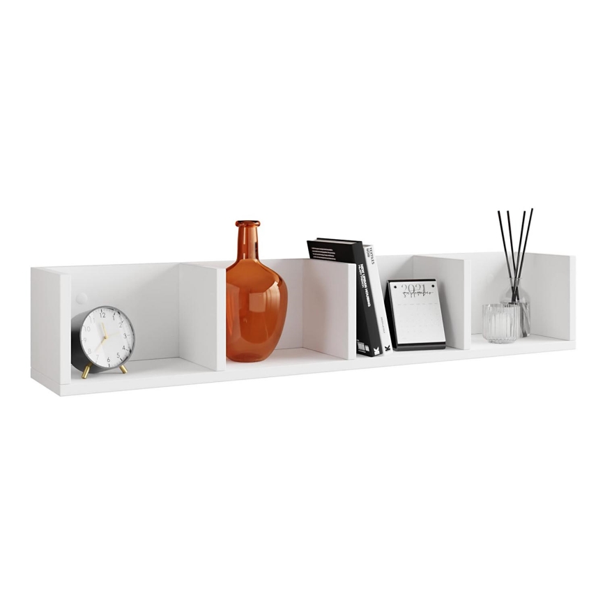Wall shelf LOTIKO 17x95 cm white