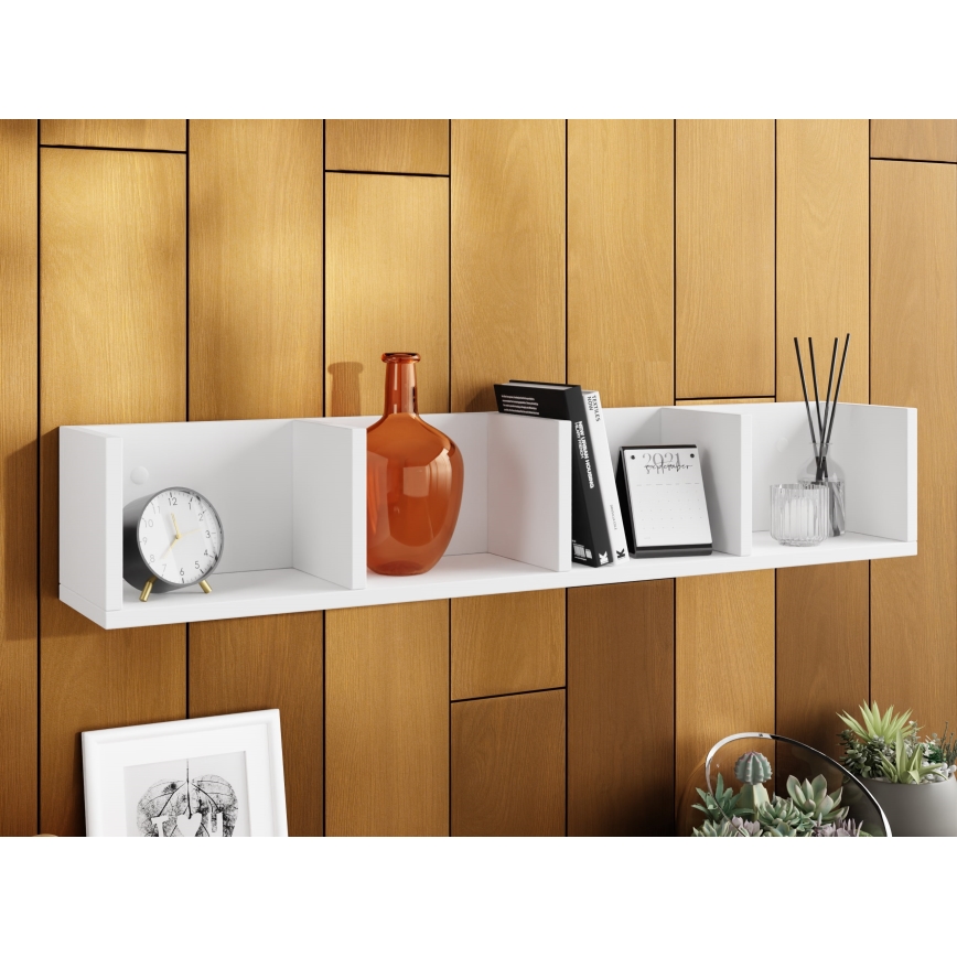 Wall shelf LOTIKO 17x95 cm white