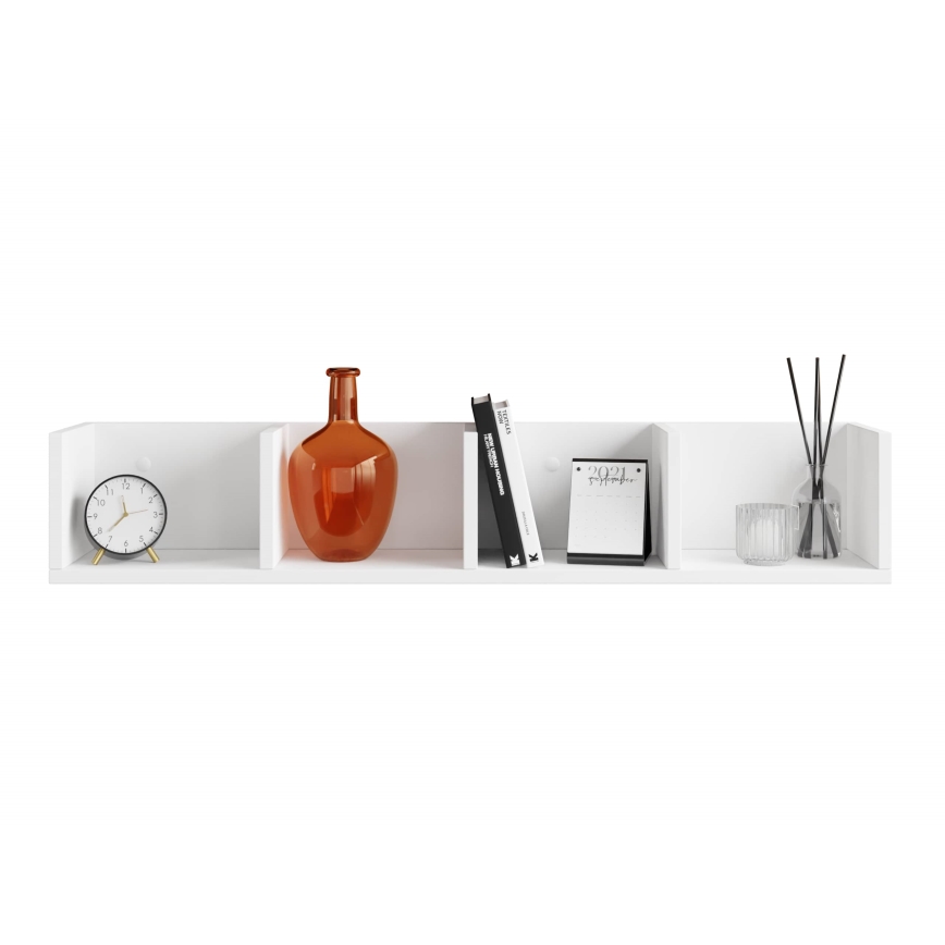 Wall shelf LOTIKO 17x95 cm white