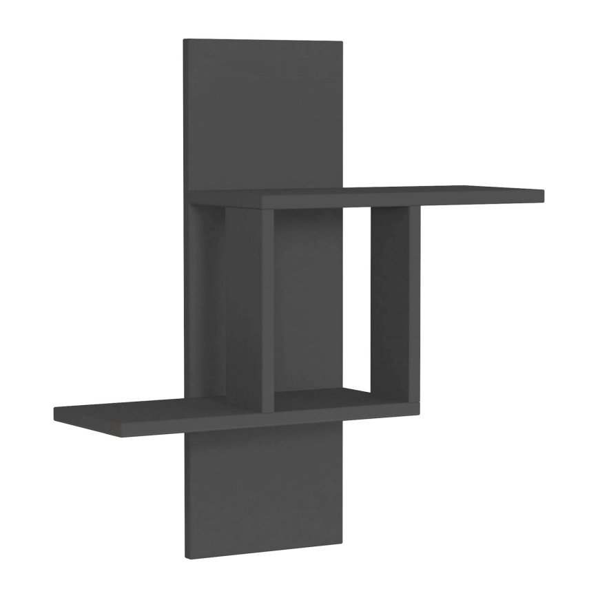 Wall shelf MILL 70x64 cm anthracite