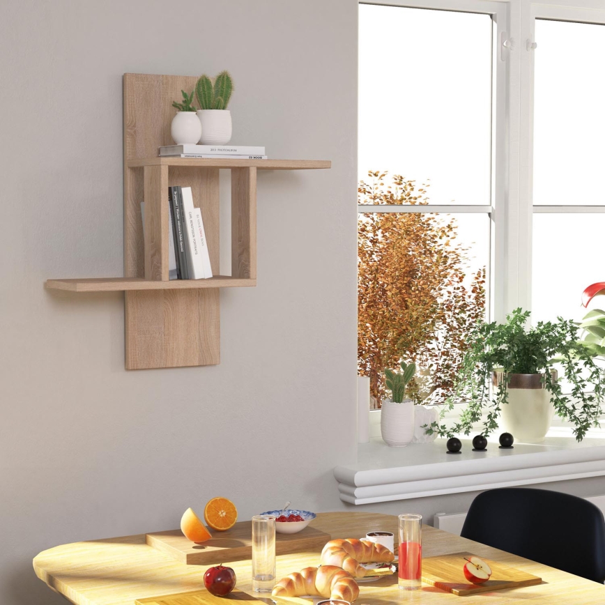 Wall shelf MILL 70x64 cm beige