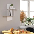 Wall shelf MILL 70x64 cm white