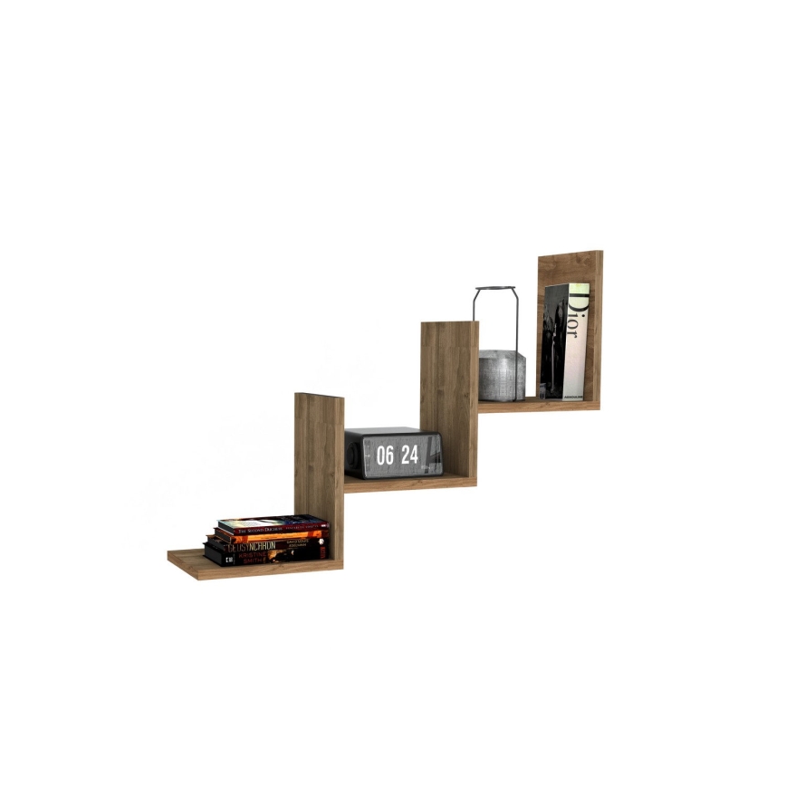 Wall shelf MIST 60x90 cm brown