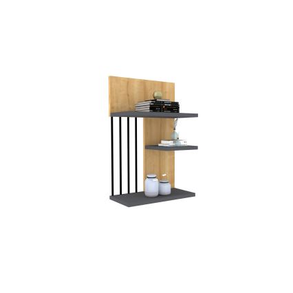 Wall shelf NEZMA 60x40 cm beige/anthracite