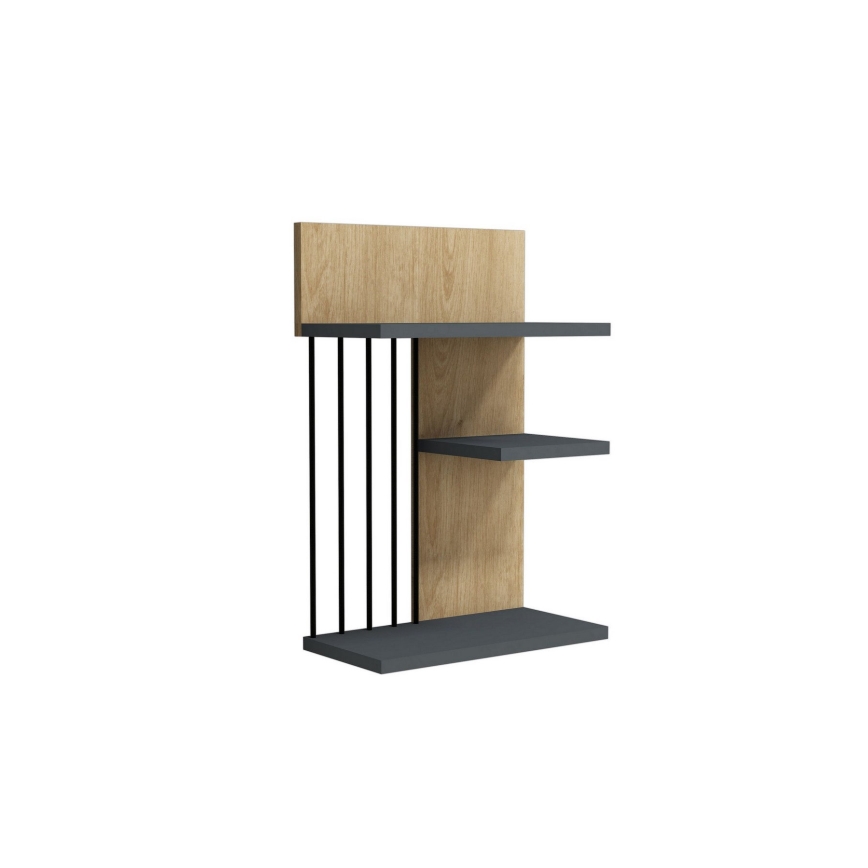 Wall shelf NEZMA 60x40 cm beige/anthracite