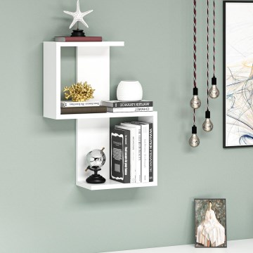 Wall shelf OCTA 60x45 cm white