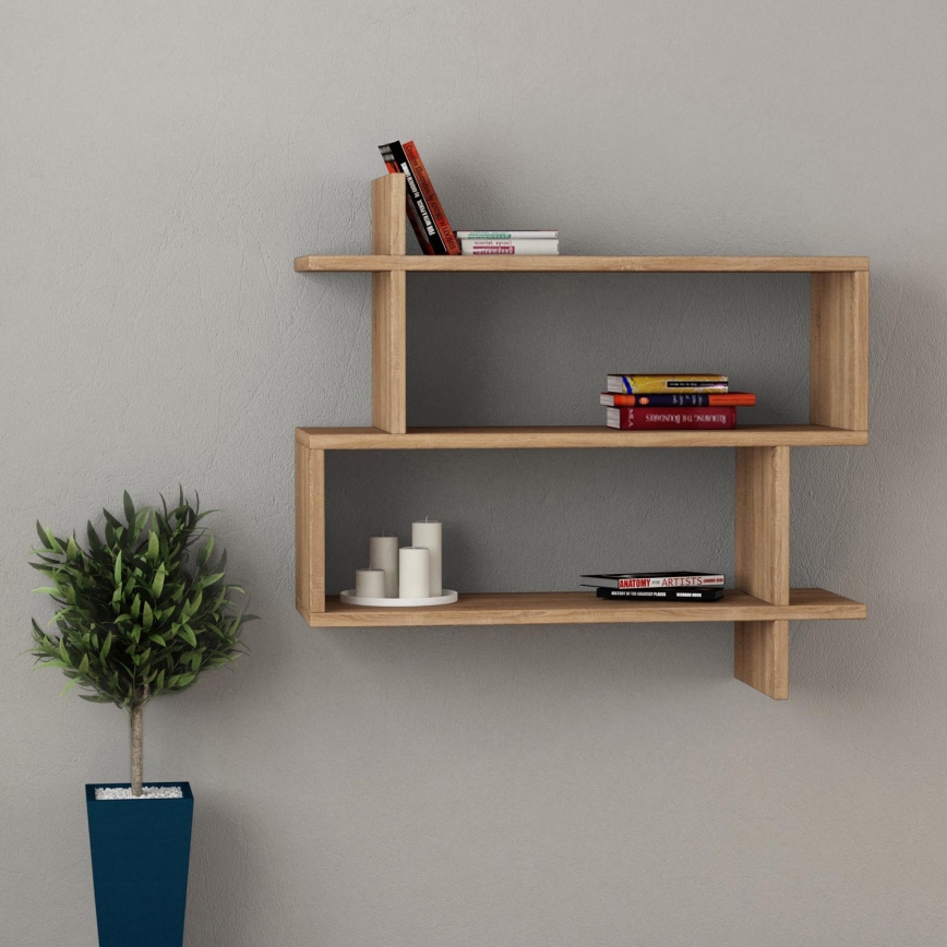 Wall shelf PARALEL 65,5x70 cm brown