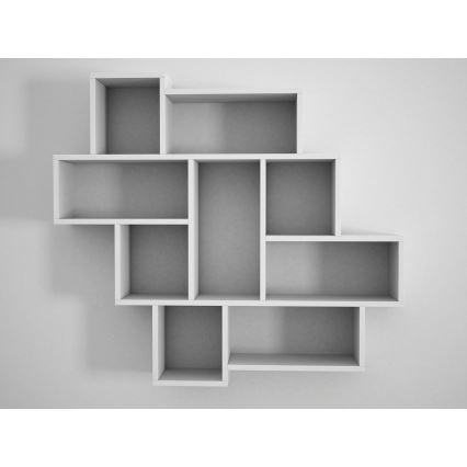 Wall shelf PAROLA 103,5x115,5 cm white
