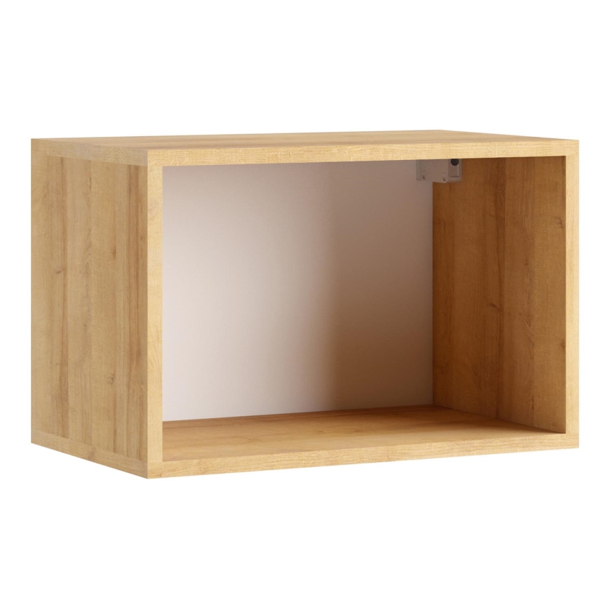 Wall shelf PAVO 32,5x50 cm gold oak