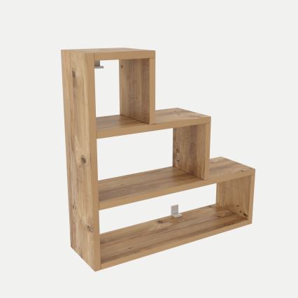 Wall shelf PIRAMIT 62x62 cm brown