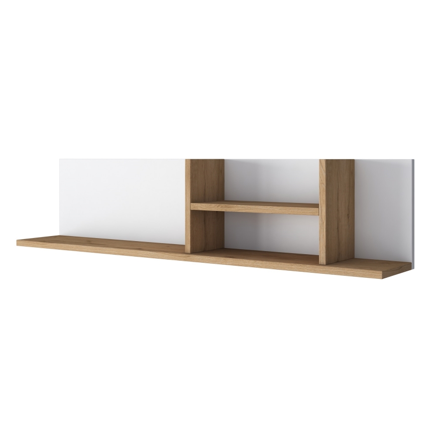 Wall shelf RANI 120x25 cm beige/white