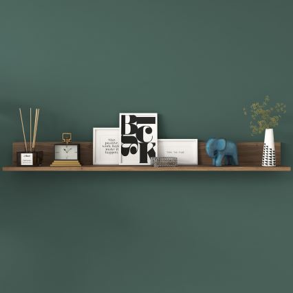 Wall shelf RANI 135,8x15 cm brown