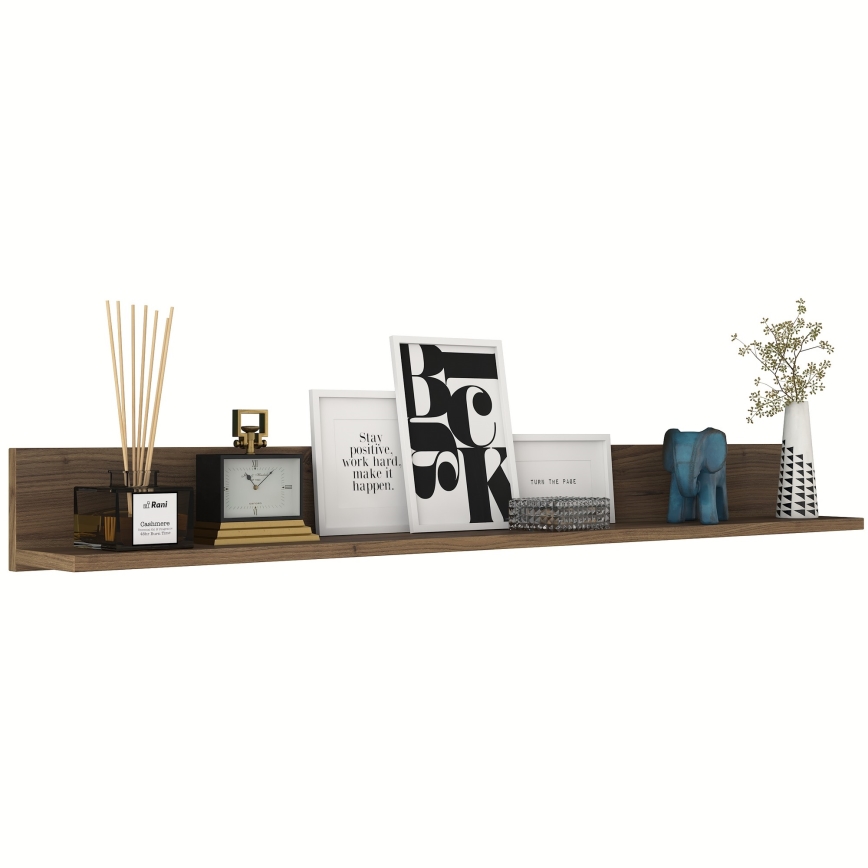 Wall shelf RANI 135,8x15 cm brown