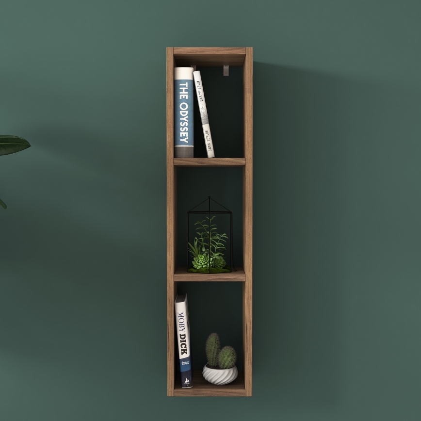 Wall shelf RANI 22,1x90 cm brown