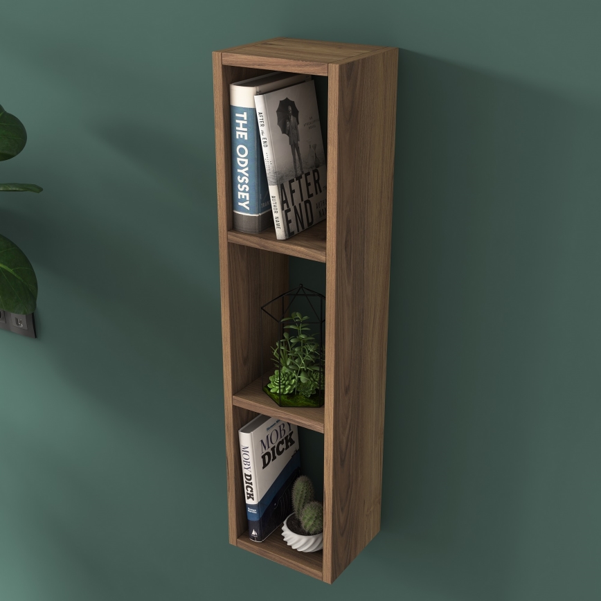 Wall shelf RANI 22,1x90 cm brown
