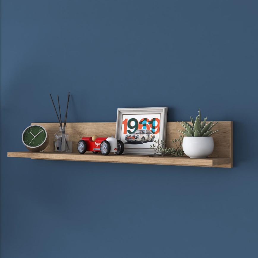 Wall shelf RANI 90x15 cm brown