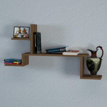 Wall shelf ROCK 58x107 brown