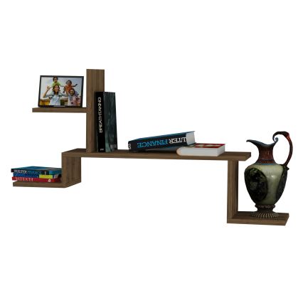 Wall shelf ROCK 58x107 brown