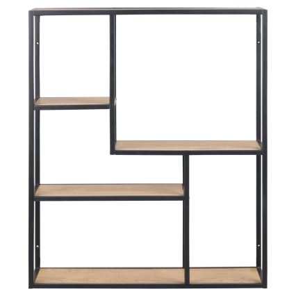 Wall shelf SARON oak/black