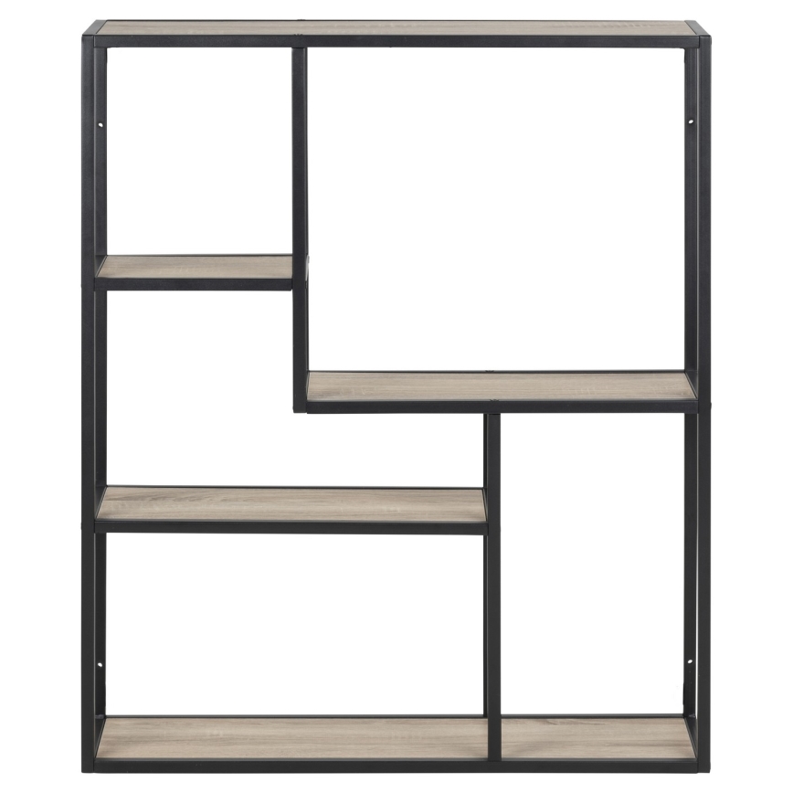 Wall shelf SARON oak sonoma/black