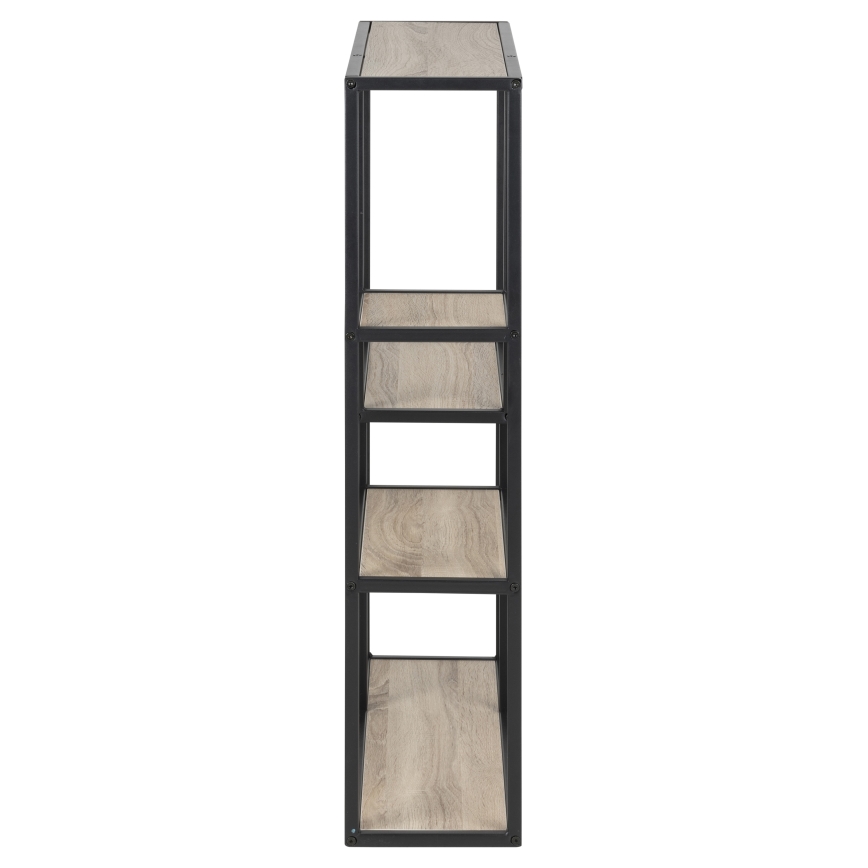 Wall shelf SARON oak sonoma/black