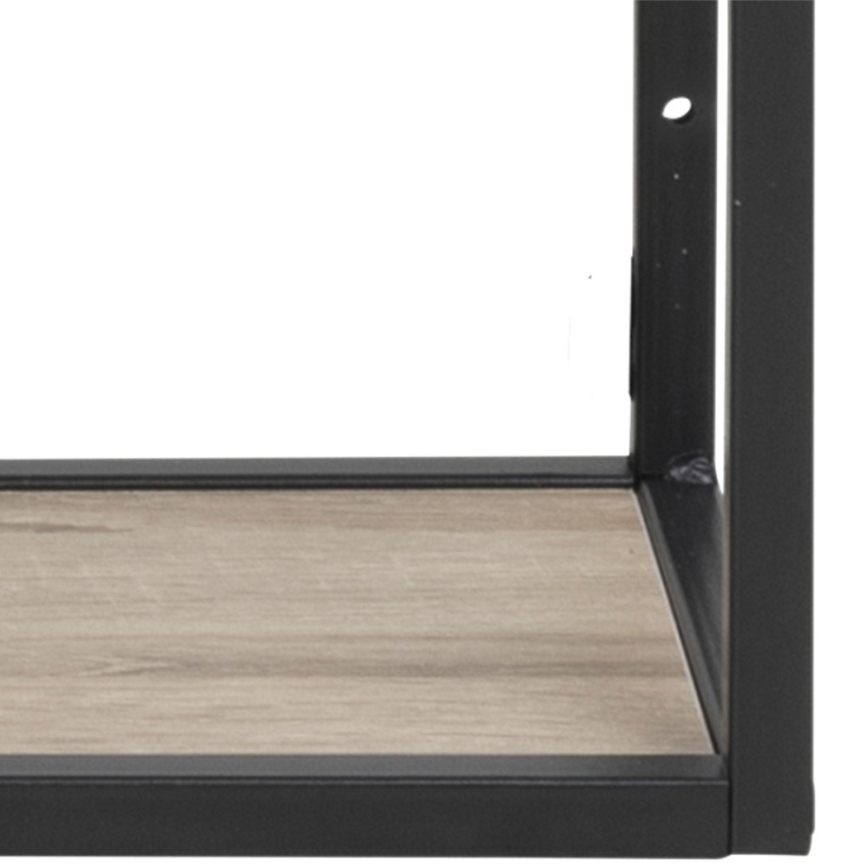 Wall shelf SARON oak sonoma/black