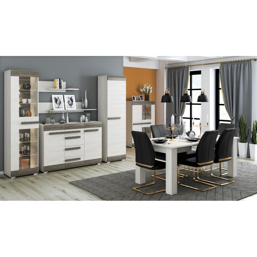 Wall shelf SARPA 23x92 cm white