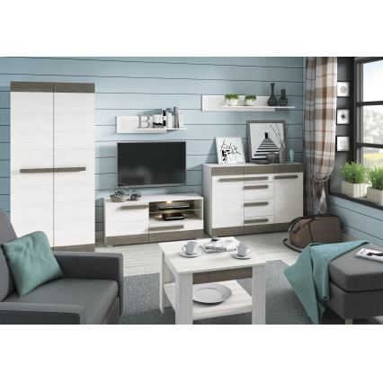 Wall shelf SARPA 23x92 cm white