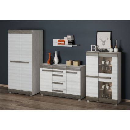 Wall shelf SARPA 23x92 cm white