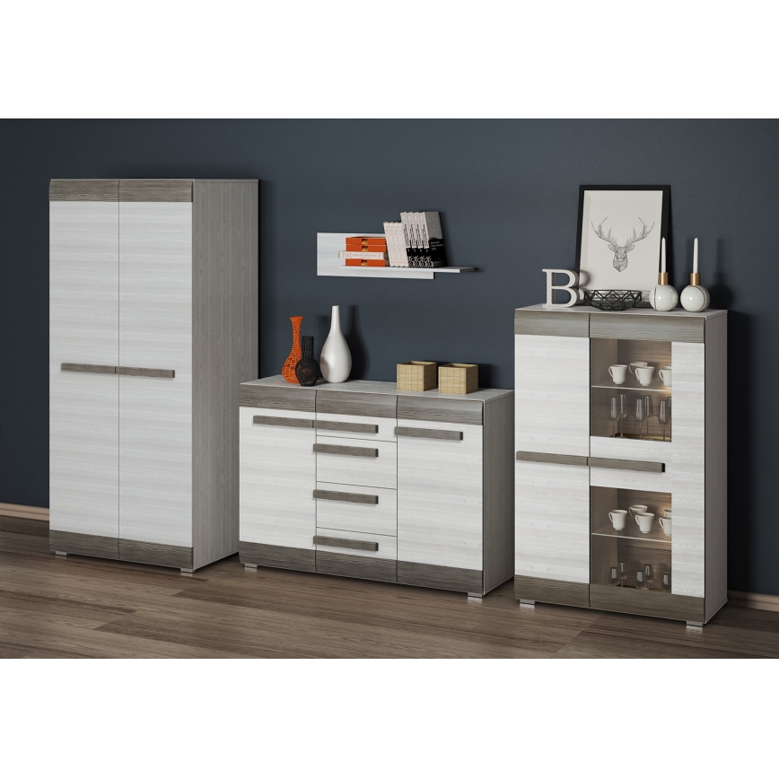 Wall shelf SARPA 23x92 cm white