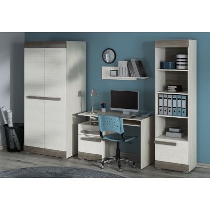 Wall shelf SARPA 23x92 cm white