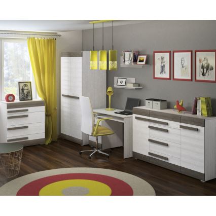 Wall shelf SARPA 23x92 cm white